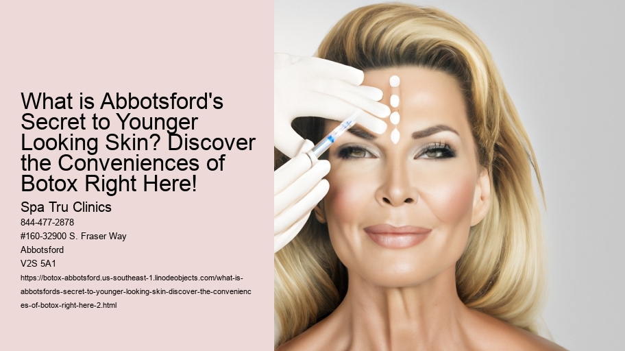 What is Abbotsford's Secret to Younger Looking Skin? Discover the Conveniences of Botox Right Here!