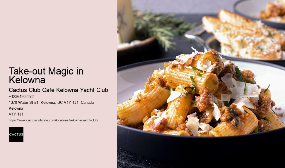 Kelowna dining with local ingredients