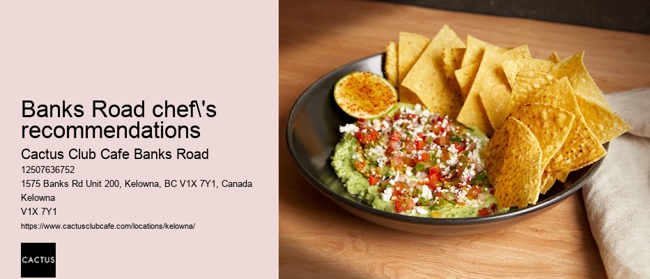 Kelowna restaurant with chef's recommendations