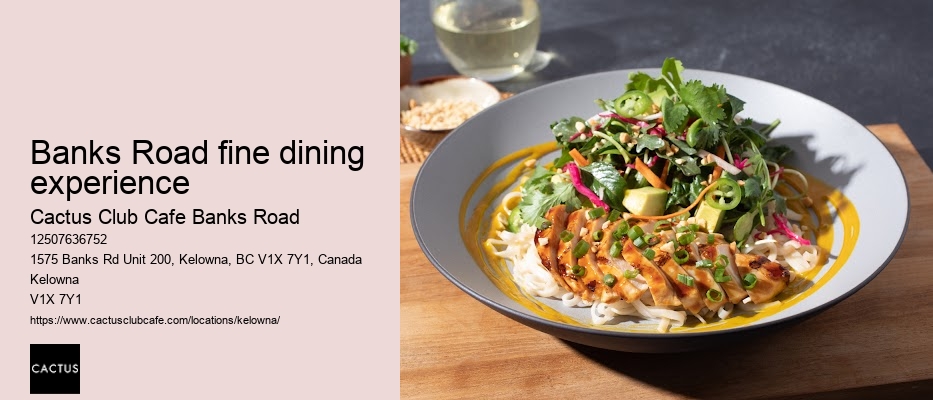 Kelowna restaurant with specialty cocktails