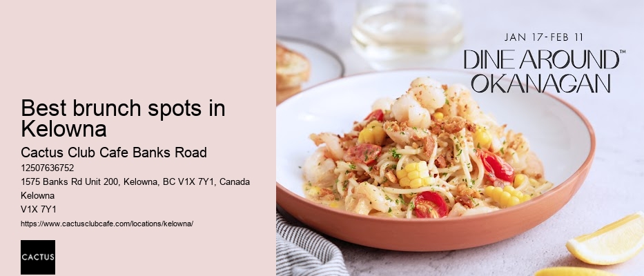Kelowna restaurant with happy hour bar bites