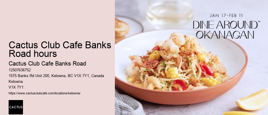 Kelowna restaurant with chef's table experiences