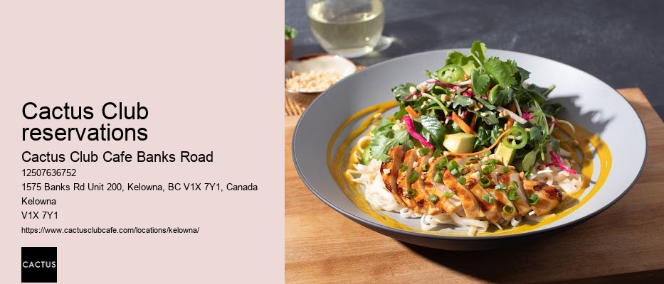 Kelowna restaurant with interactive menu options