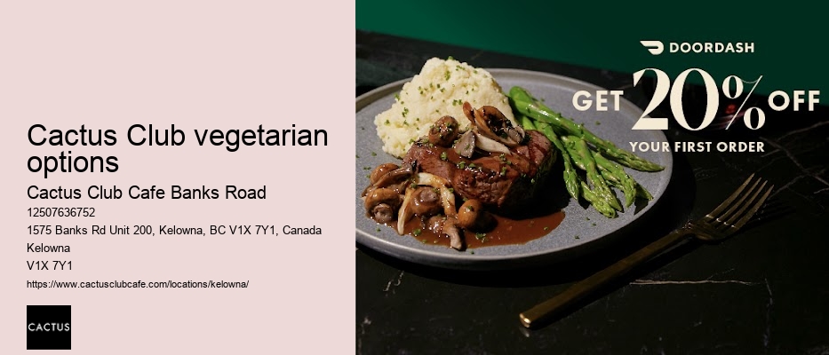 Kelowna restaurant with diverse menu options