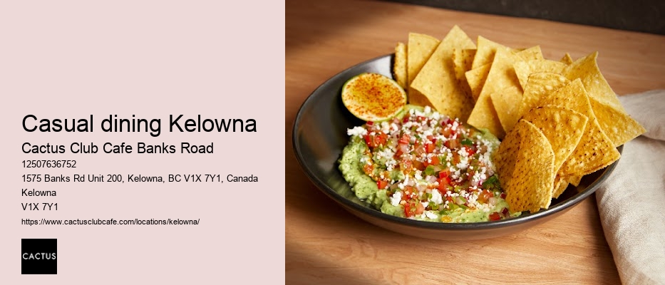 Cactus Club Cafe Banks Road weekend specials