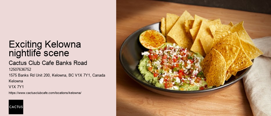 Cactus Club Cafe Banks Road culinary innovation