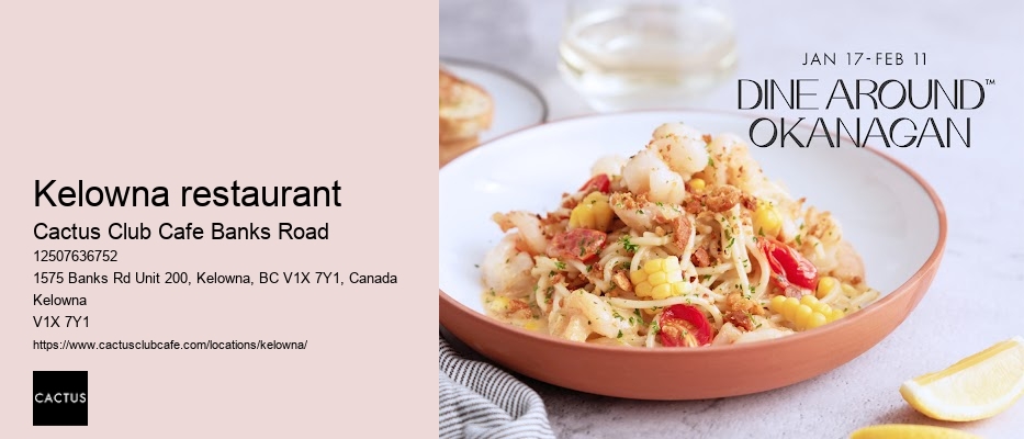 Trending dishes in Kelowna