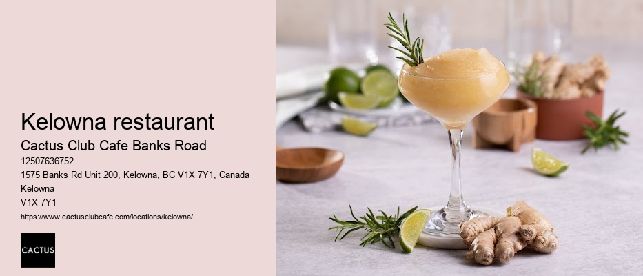 Top-rated dining Kelowna