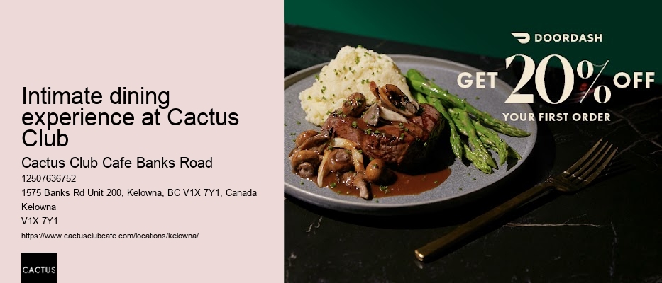 Kelowna restaurant with wine pairing options