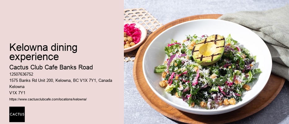 Kelowna restaurant with lunch specials