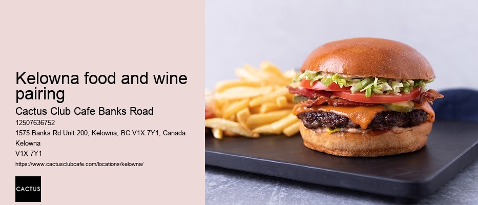 Kelowna restaurant with extensive wine list