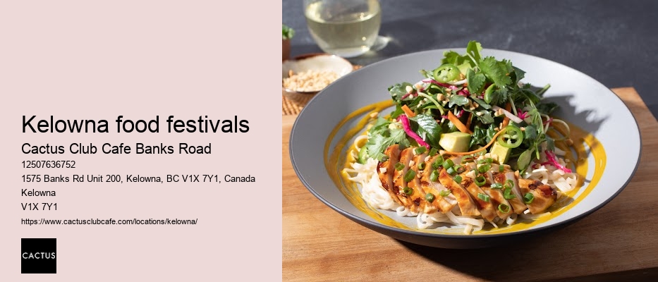 Cactus Club Cafe Banks Road culinary diversity