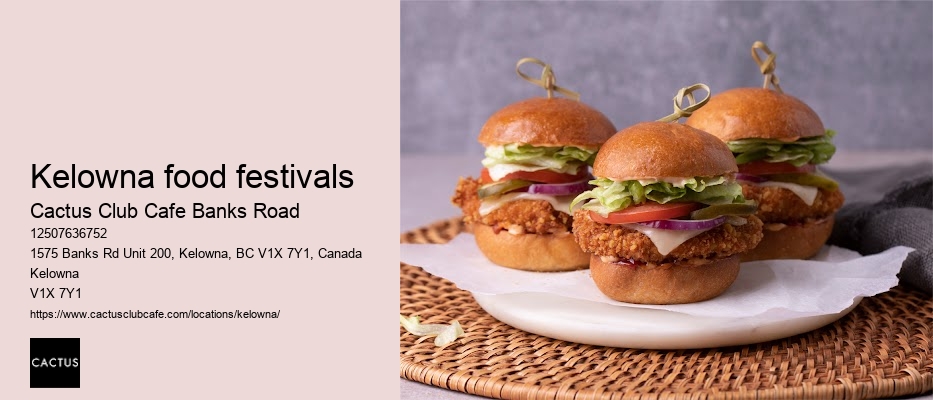 Kelowna restaurant with vegetarian menu
