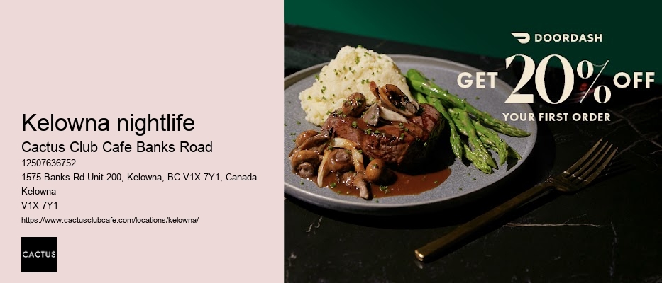 Cactus Club Cafe Banks Road menu creations