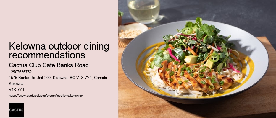 Best places to eat in Kelowna