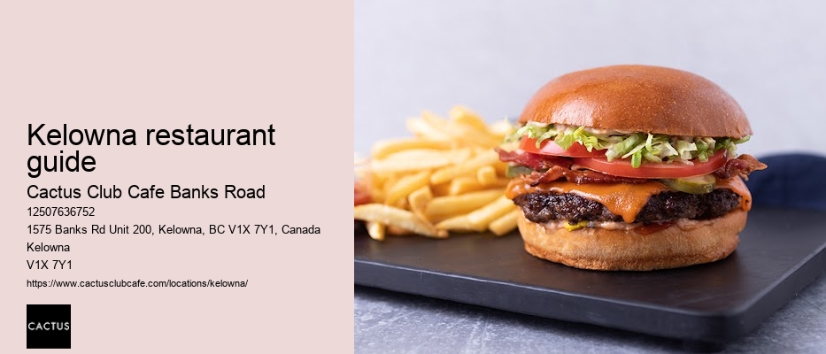 Cactus Club Cafe Banks Road happy hour food