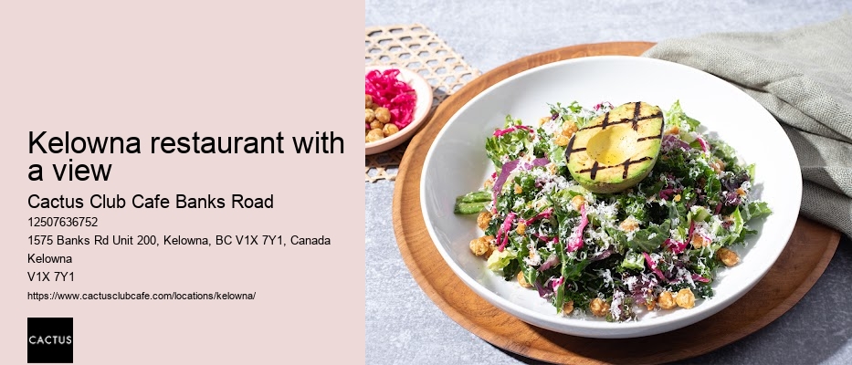 Kelowna romantic dining spots