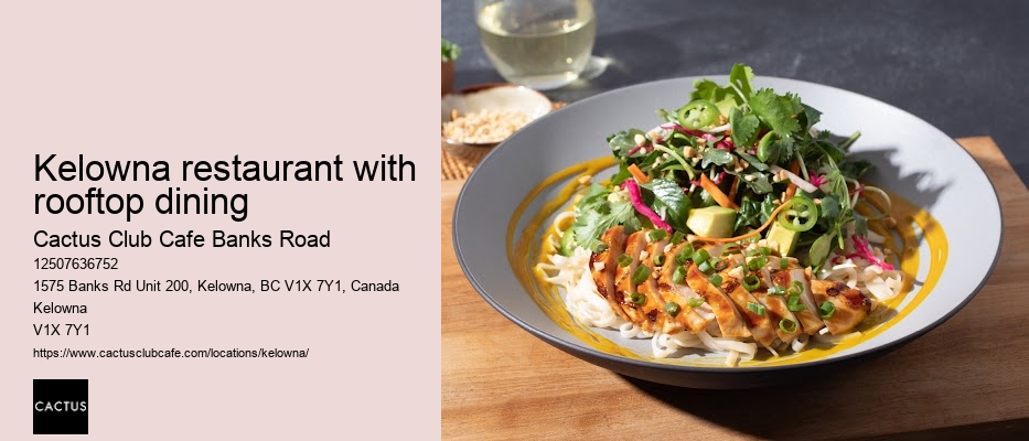 Kelowna restaurant with culinary awards