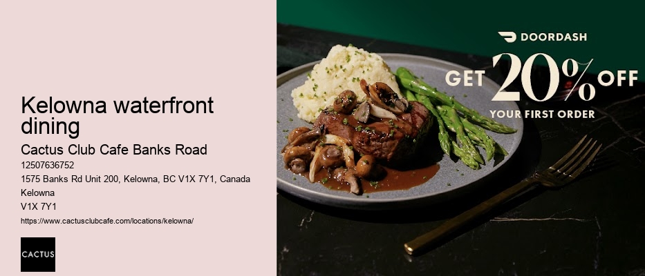 Kelowna restaurant with cocktail pairing dinners