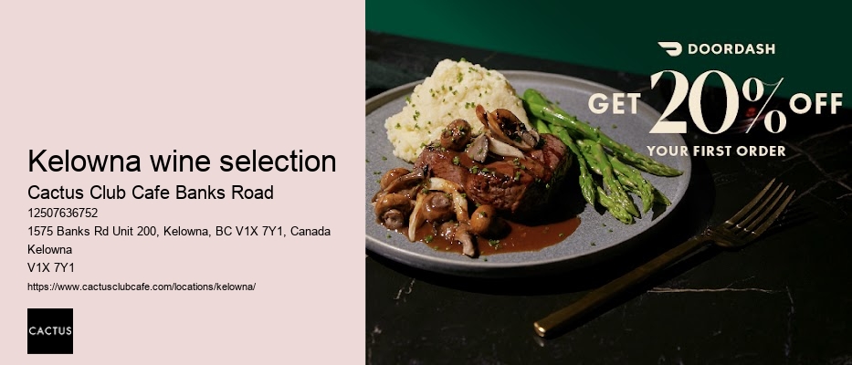 Kelowna restaurant with dynamic flavors