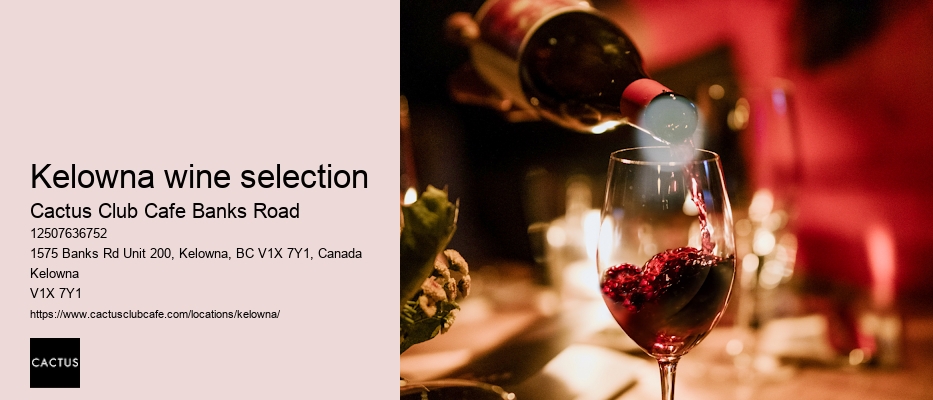 Romantic dinner spots in Kelowna