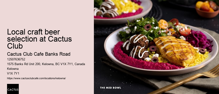 Group dining options at Cactus Club
