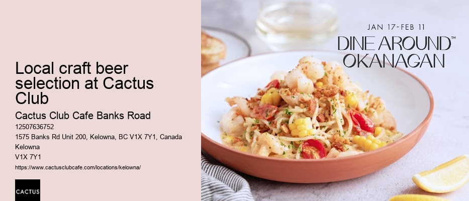 Cactus Club Cafe Banks Road group dining