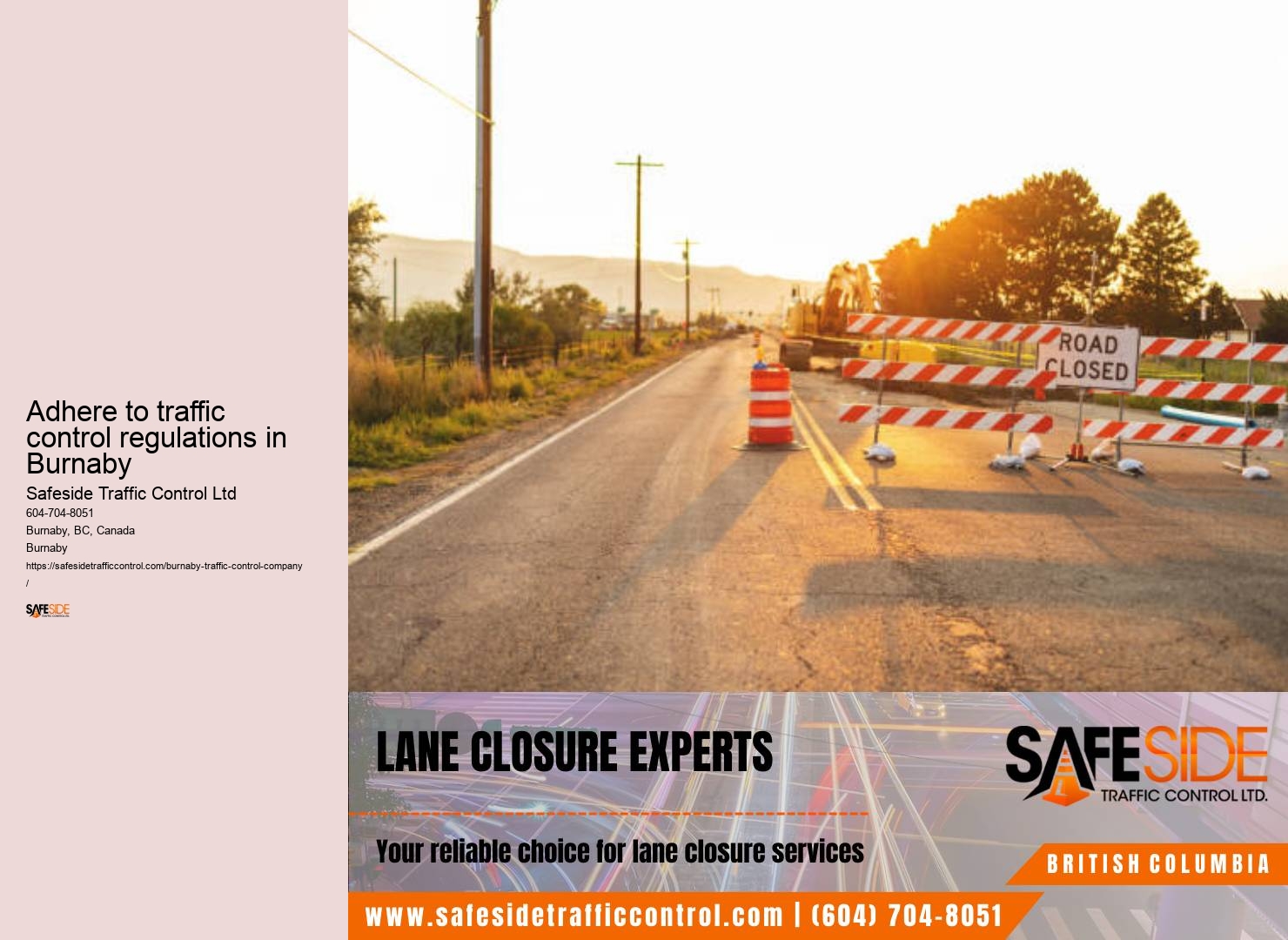 Fast-track traffic control certification Burnaby