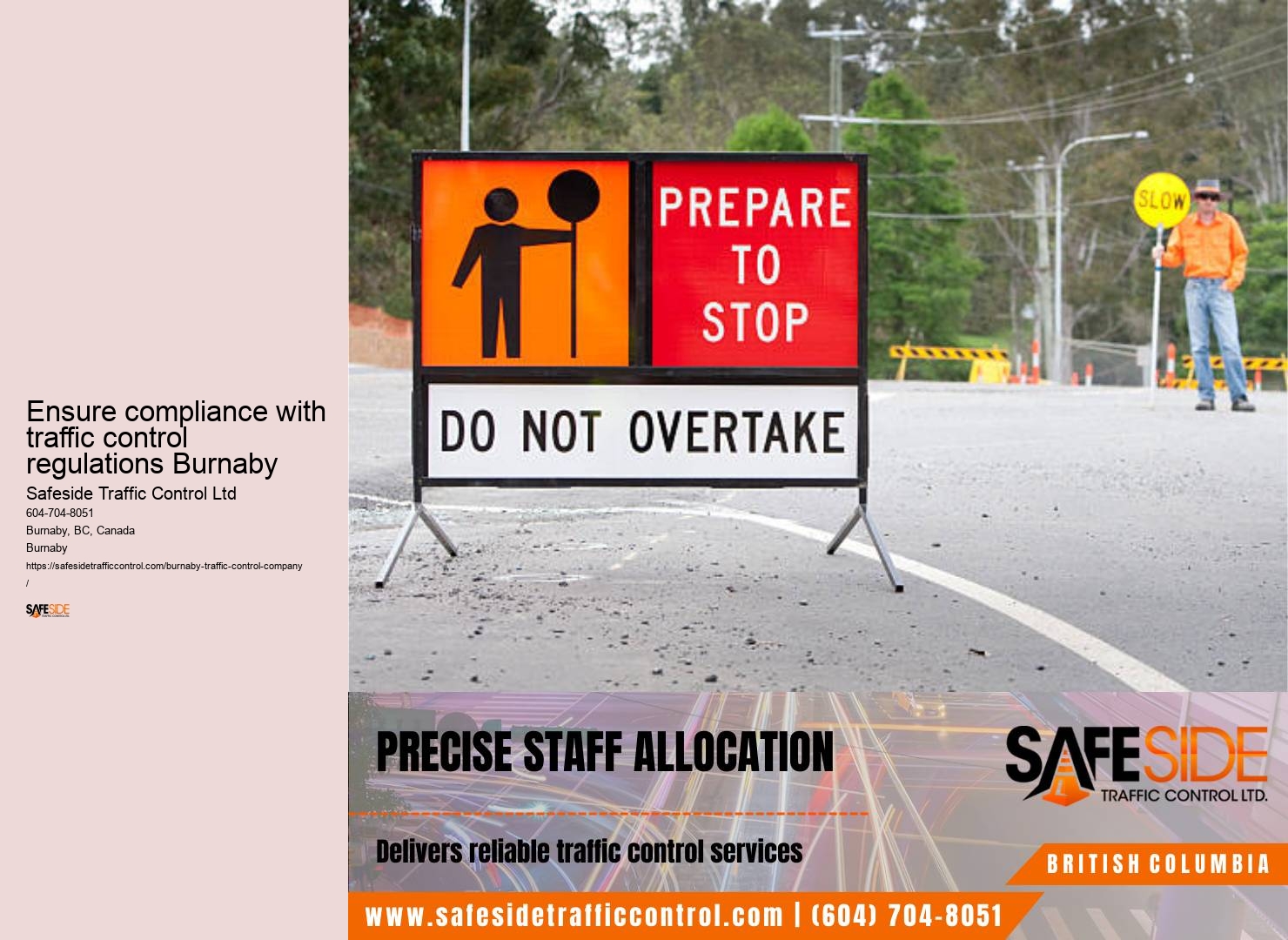 Seamless traffic control operations Burnaby