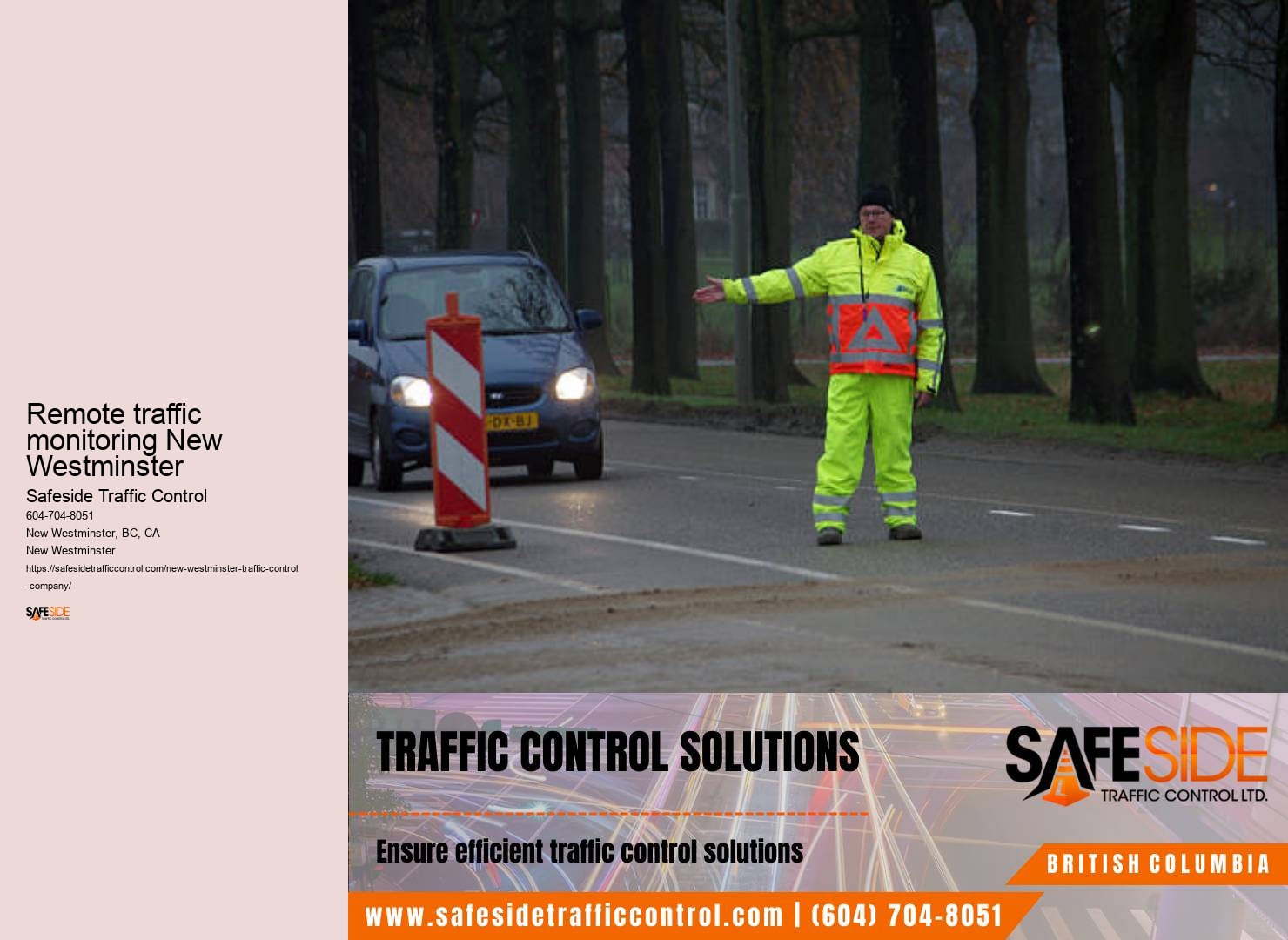 Construction site traffic control New Westminster