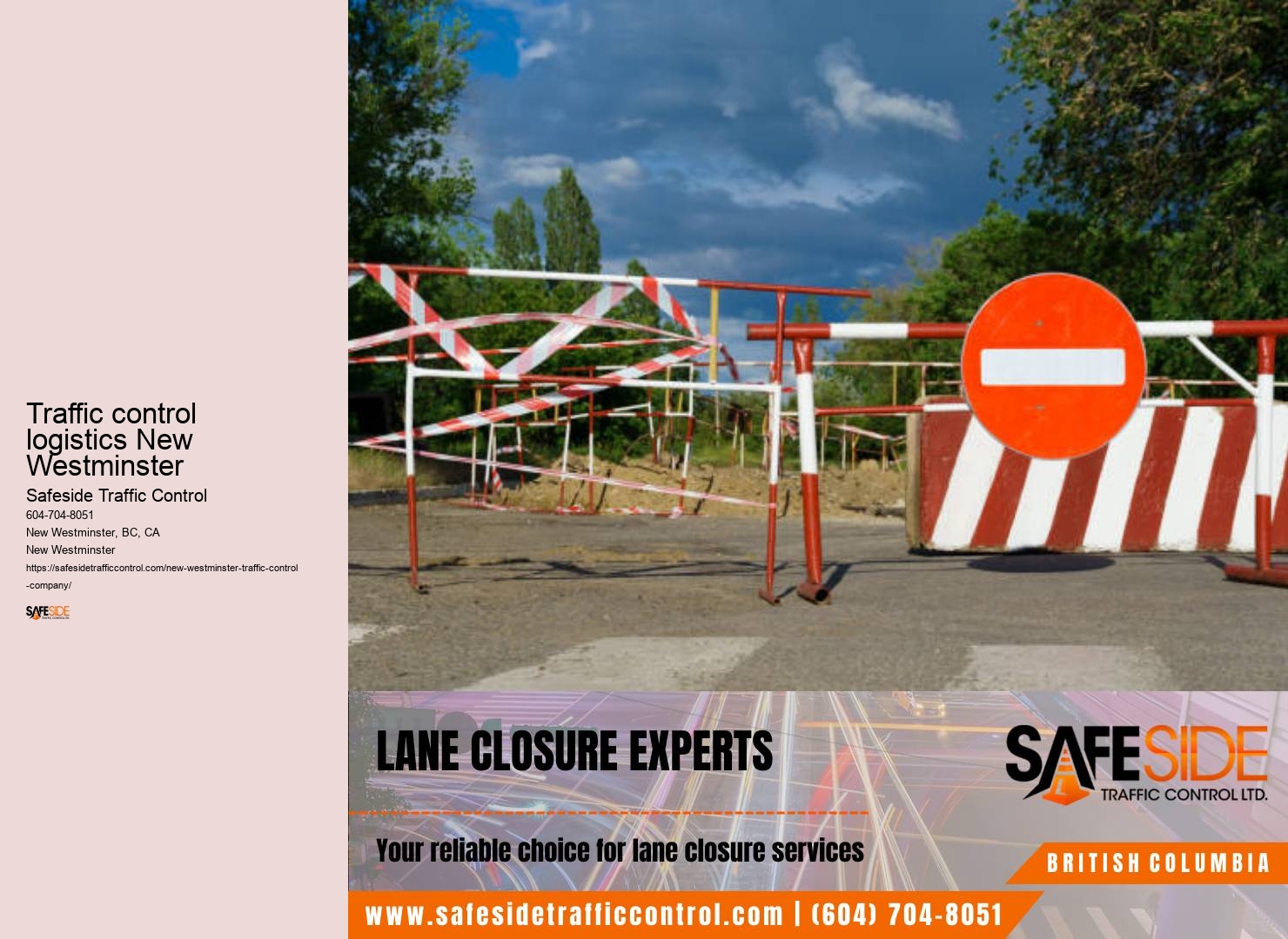 Construction zone traffic safety audits New Westminster