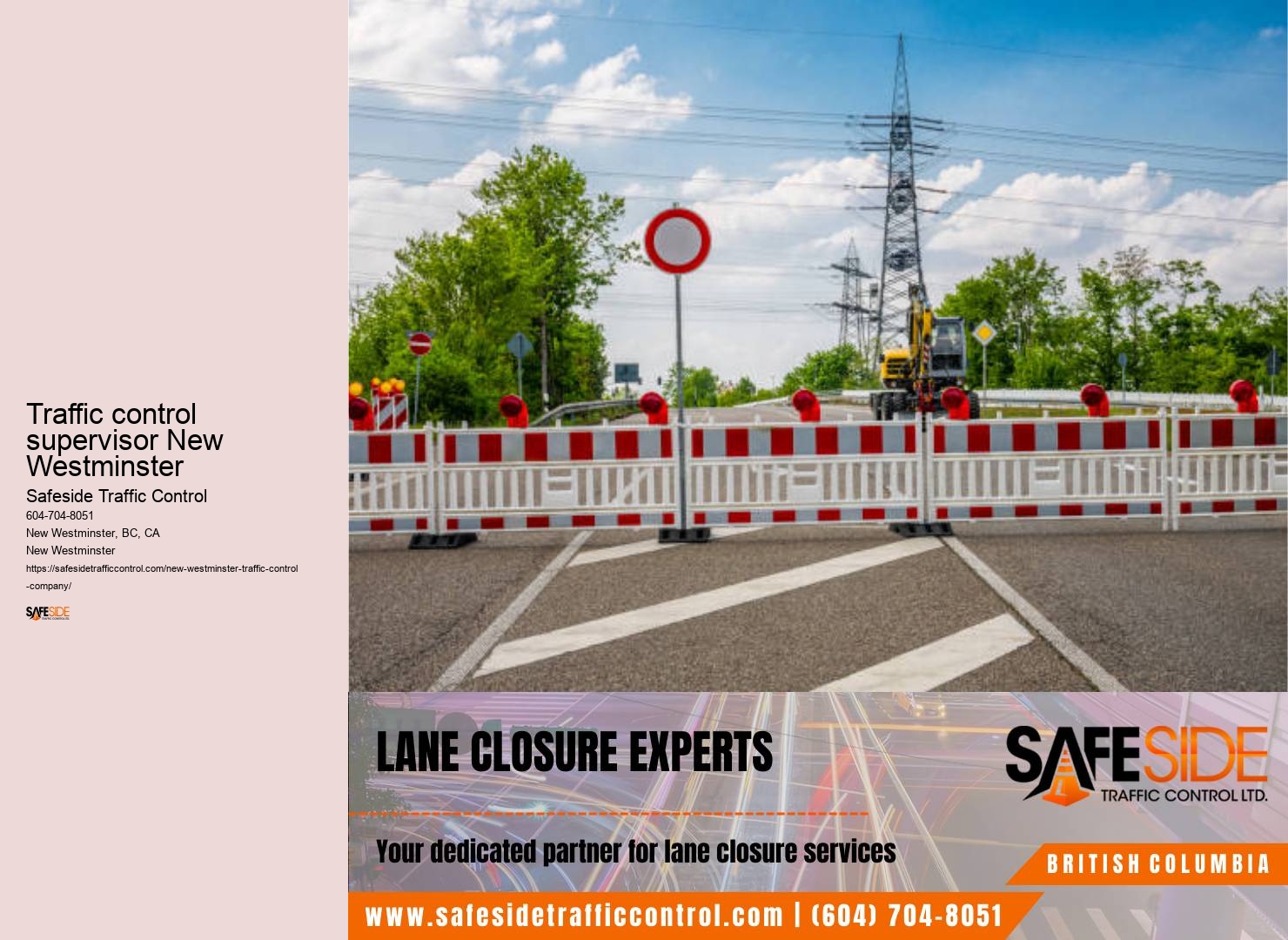 Street closure management New Westminster