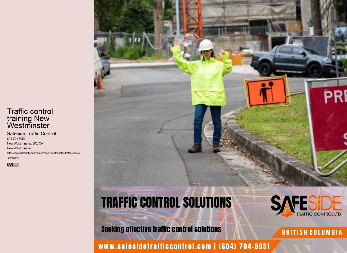 Traffic control training New Westminster
