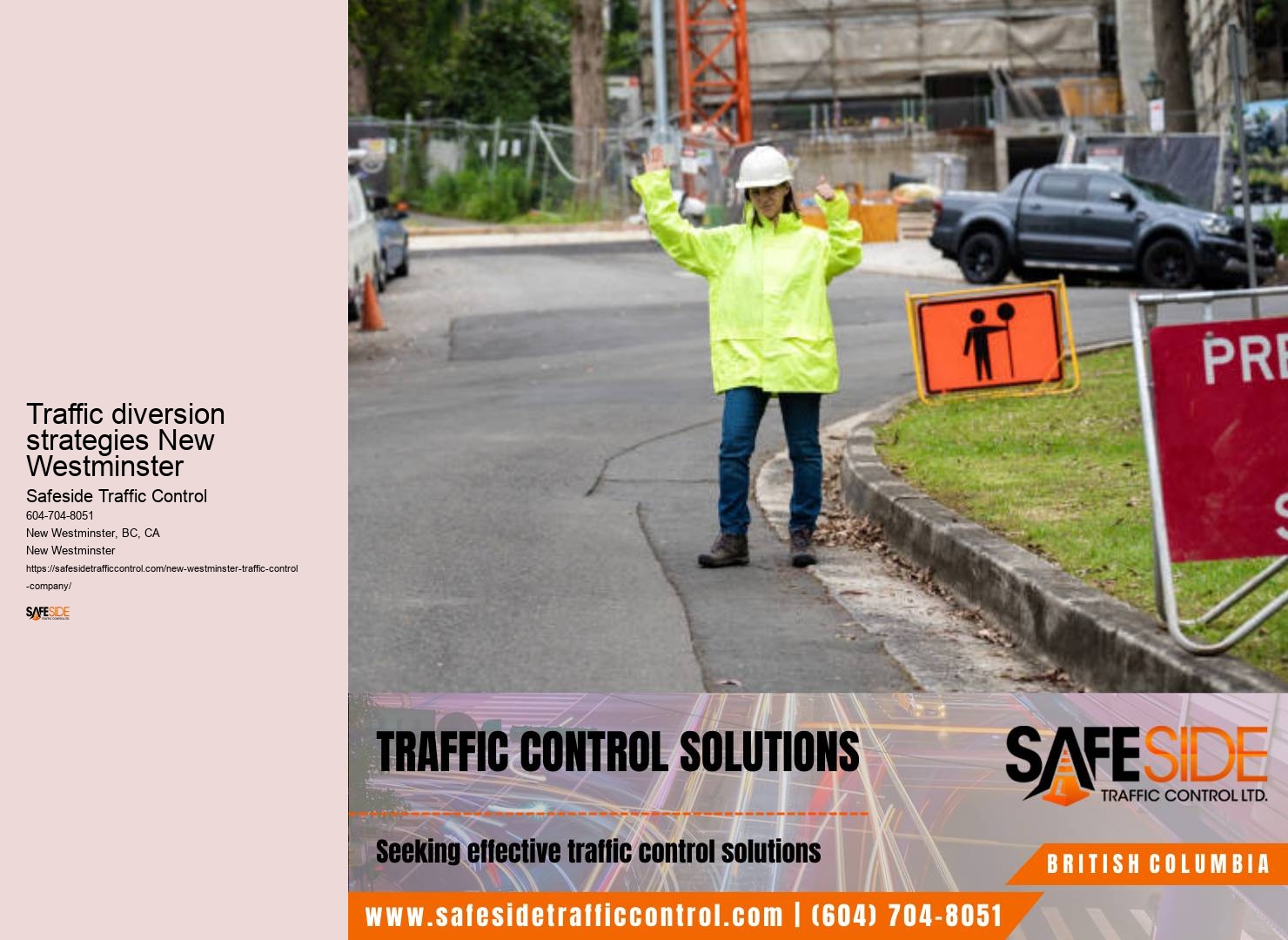 Traffic diversion strategies New Westminster