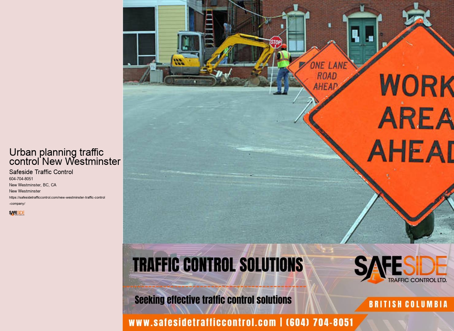 Traffic control equipment sales New Westminster