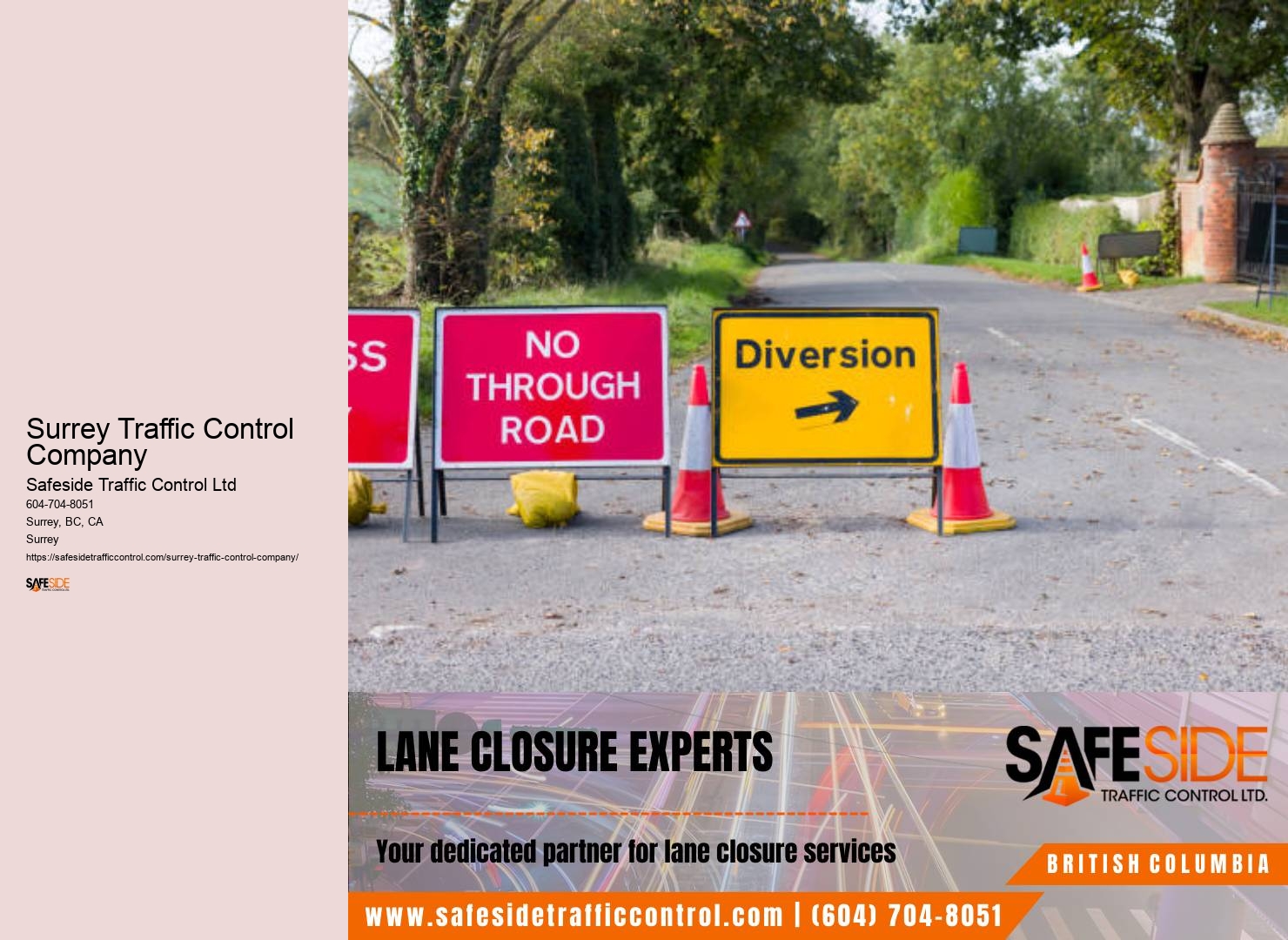 Surrey traffic control analytics