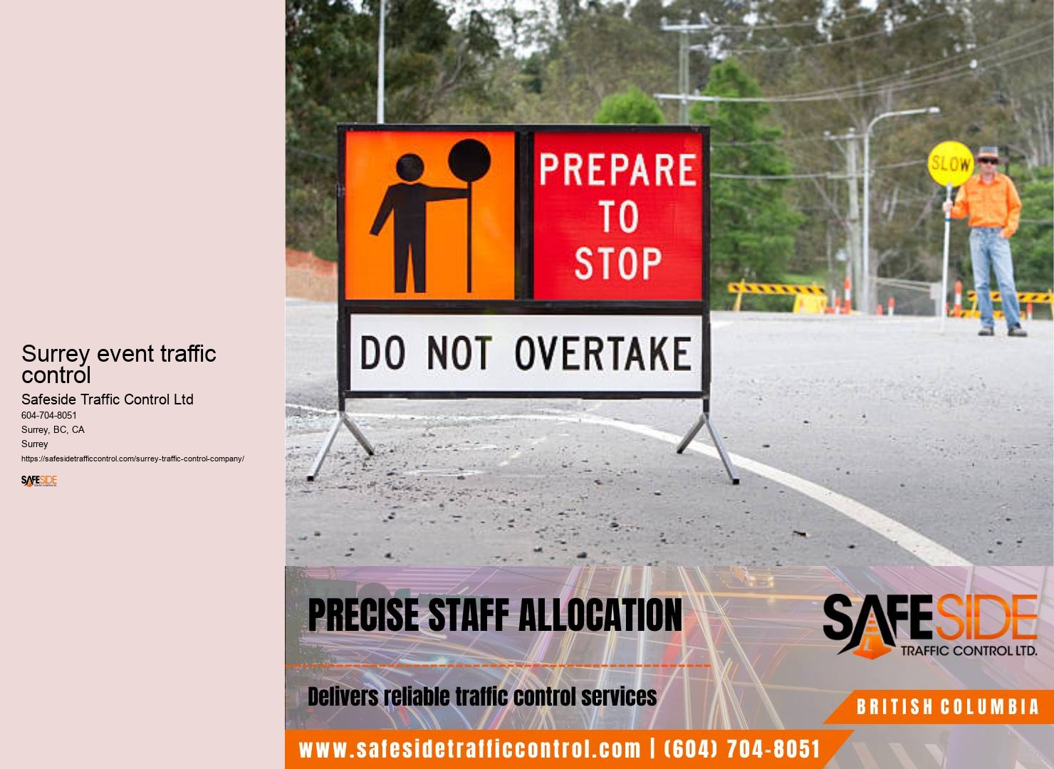 Surrey traffic control data analytics