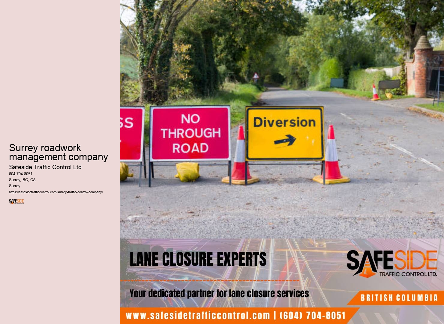 Traffic control ordinances Surrey