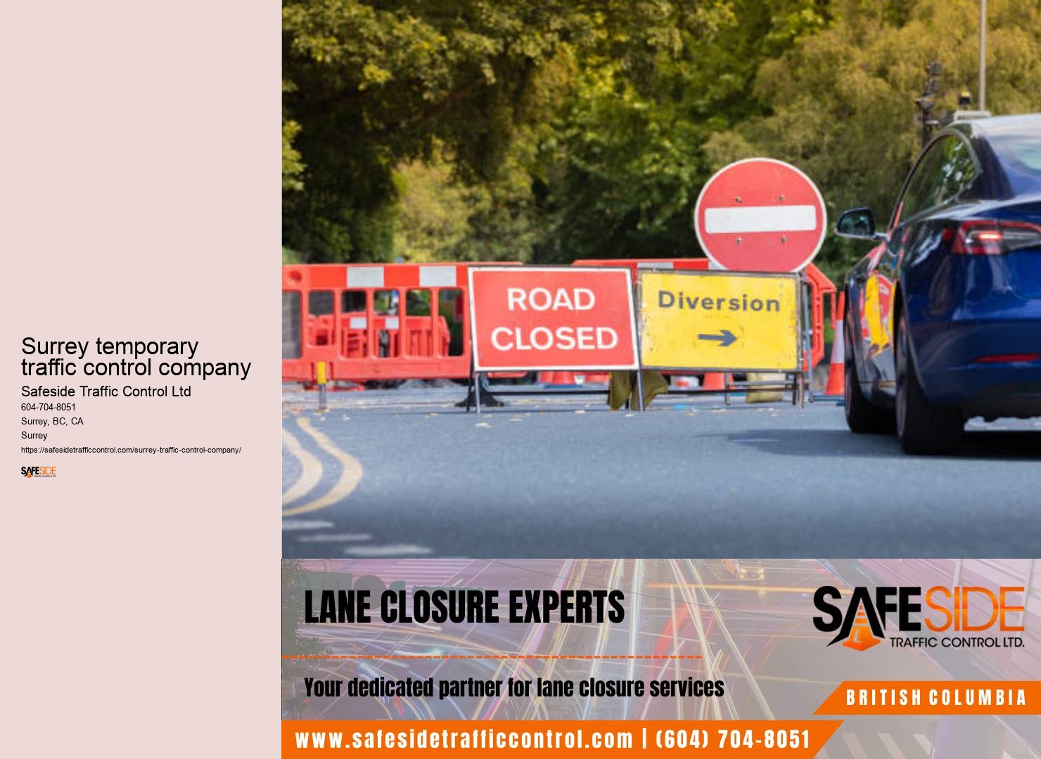 Surrey traffic control regulations