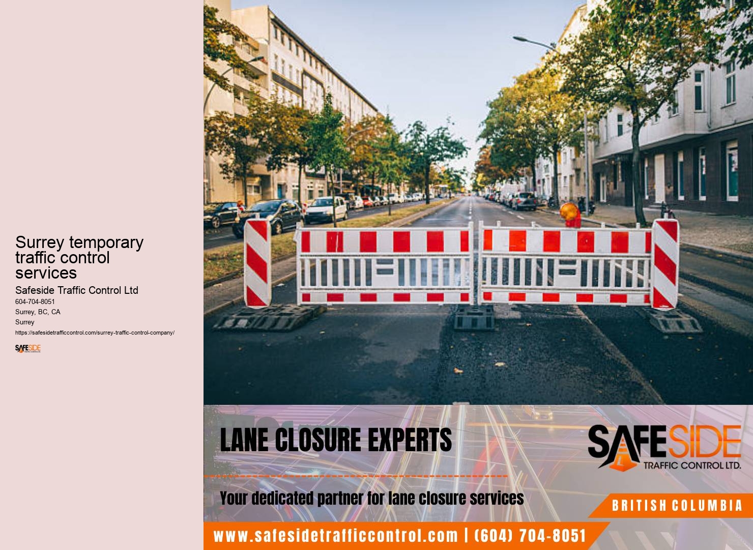Surrey traffic management guidelines