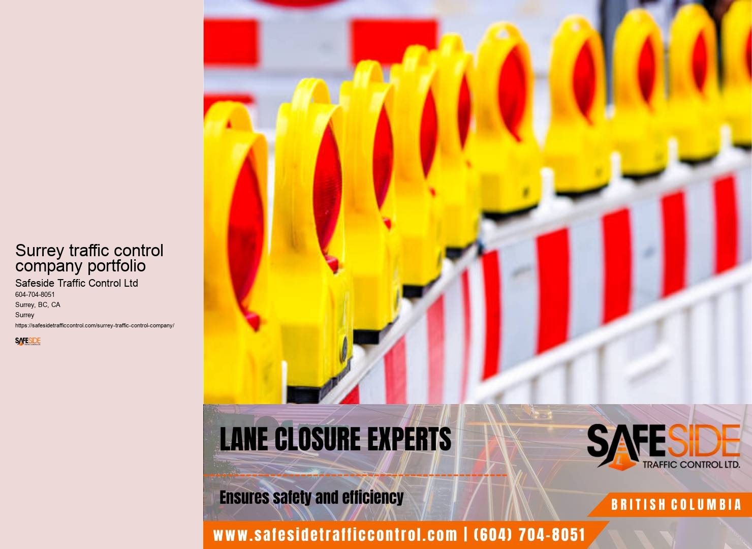 Traffic control permit renewal Surrey