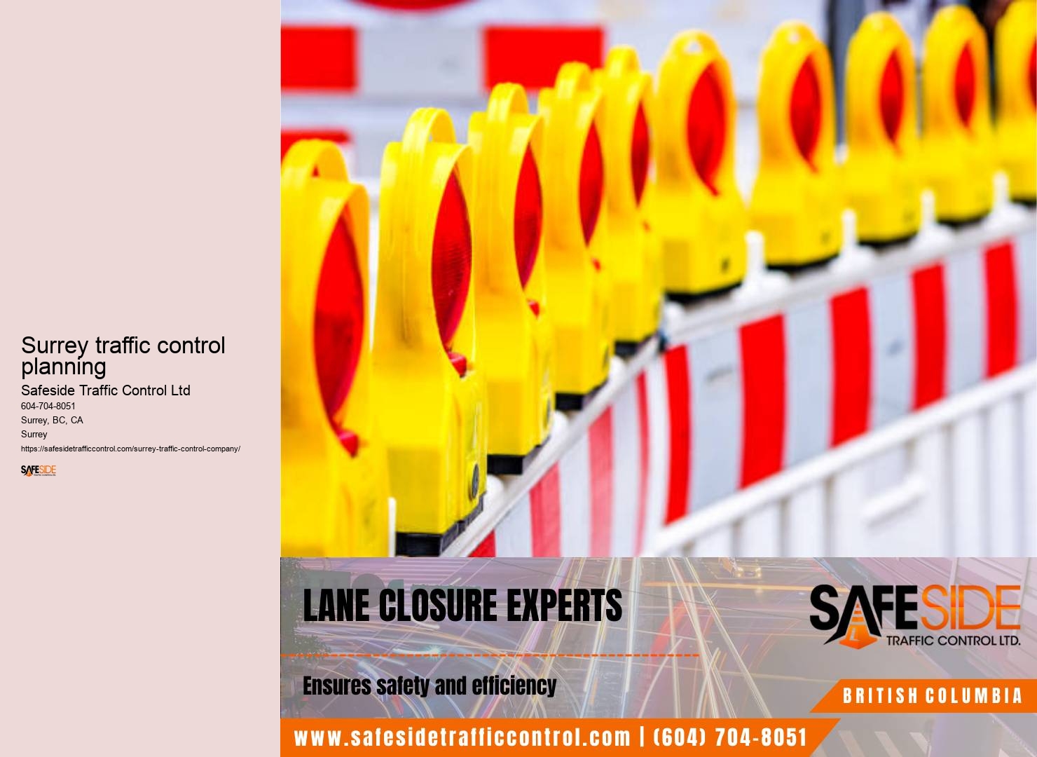 Traffic control equipment suppliers Surrey