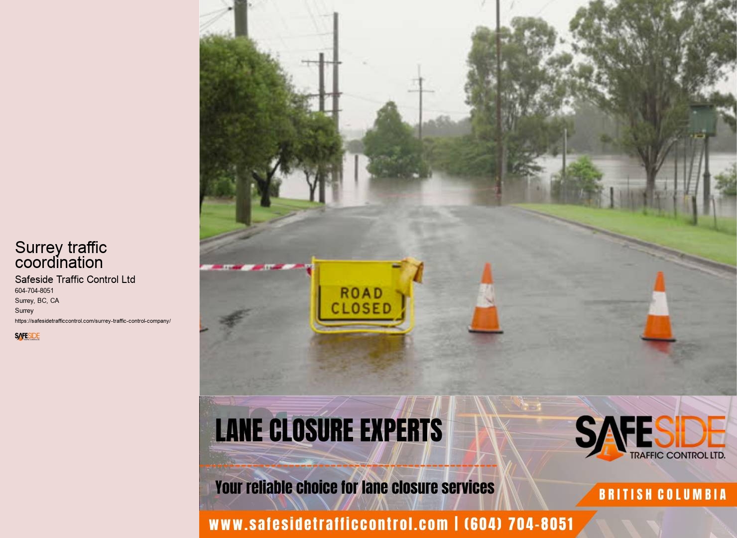 Construction traffic control Surrey