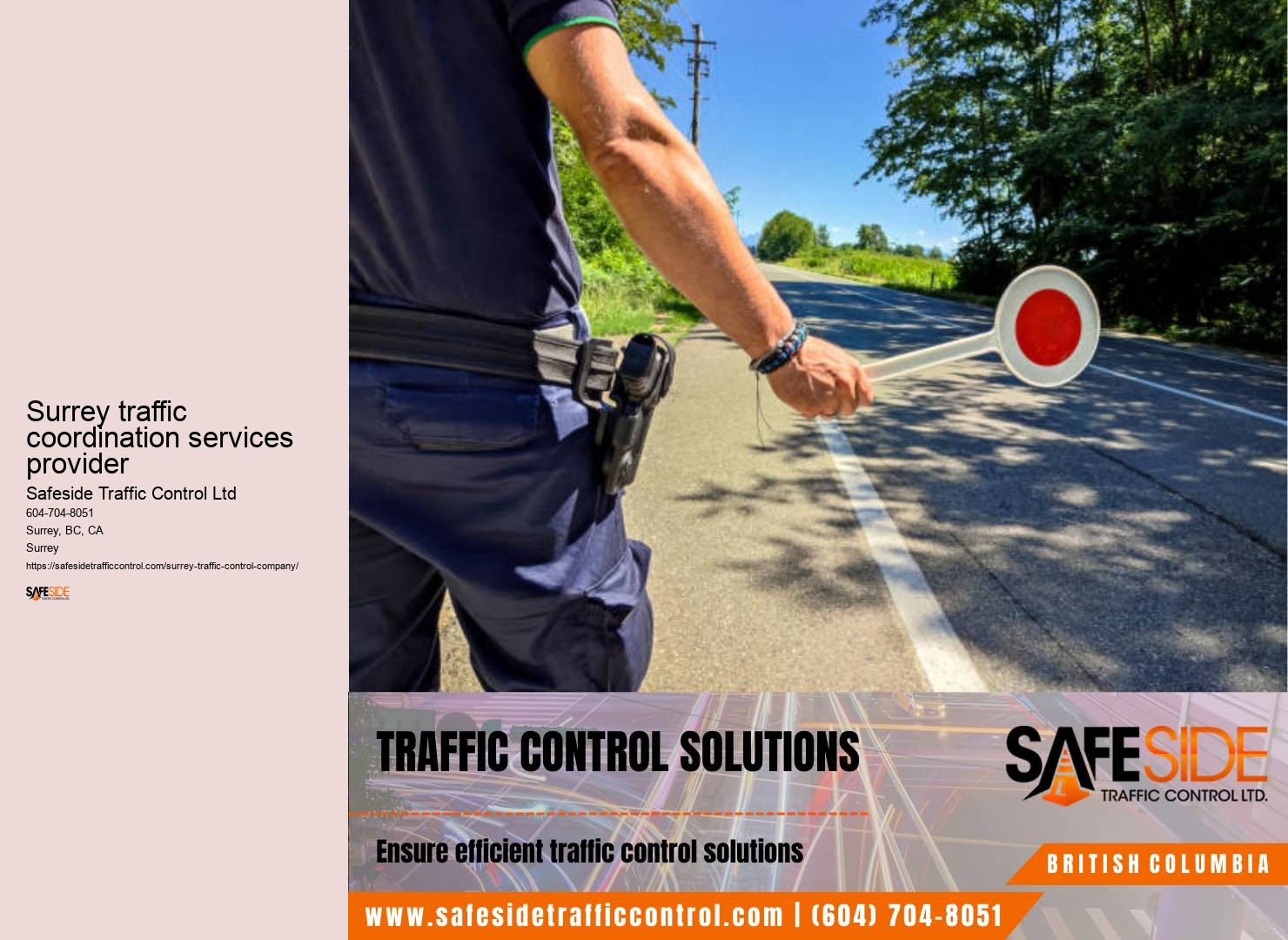 Construction traffic control Surrey