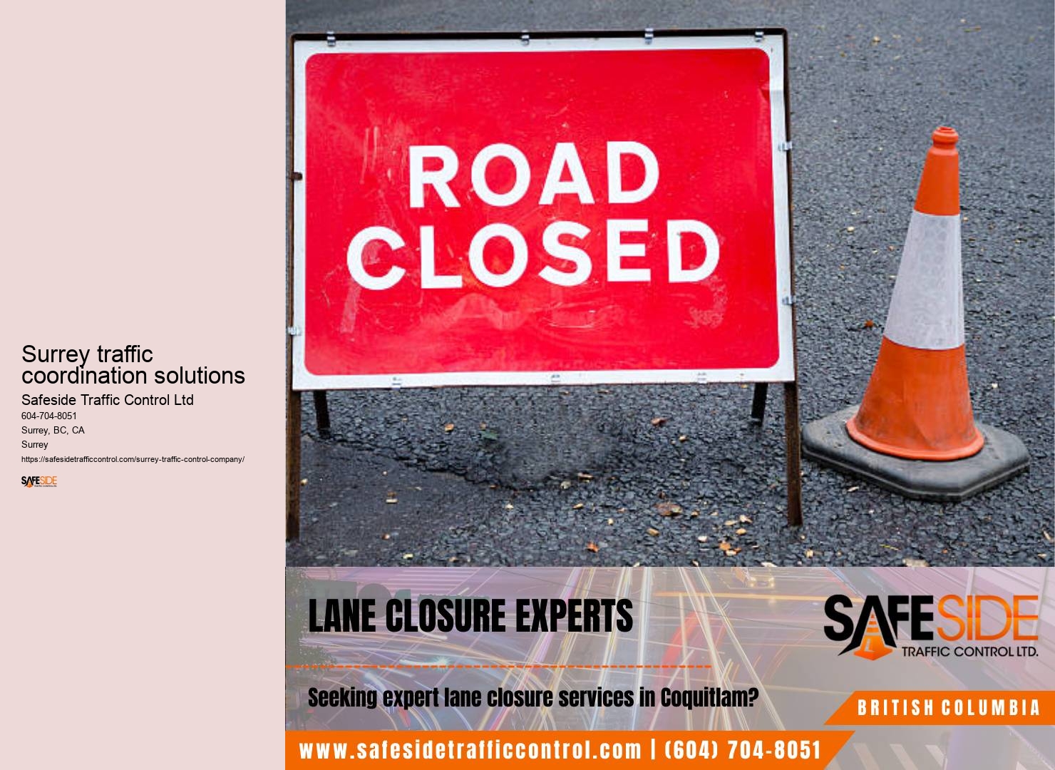 Surrey traffic control permit advisory