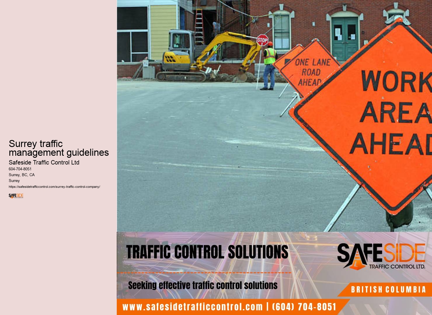 Traffic control algorithm consultation Surrey