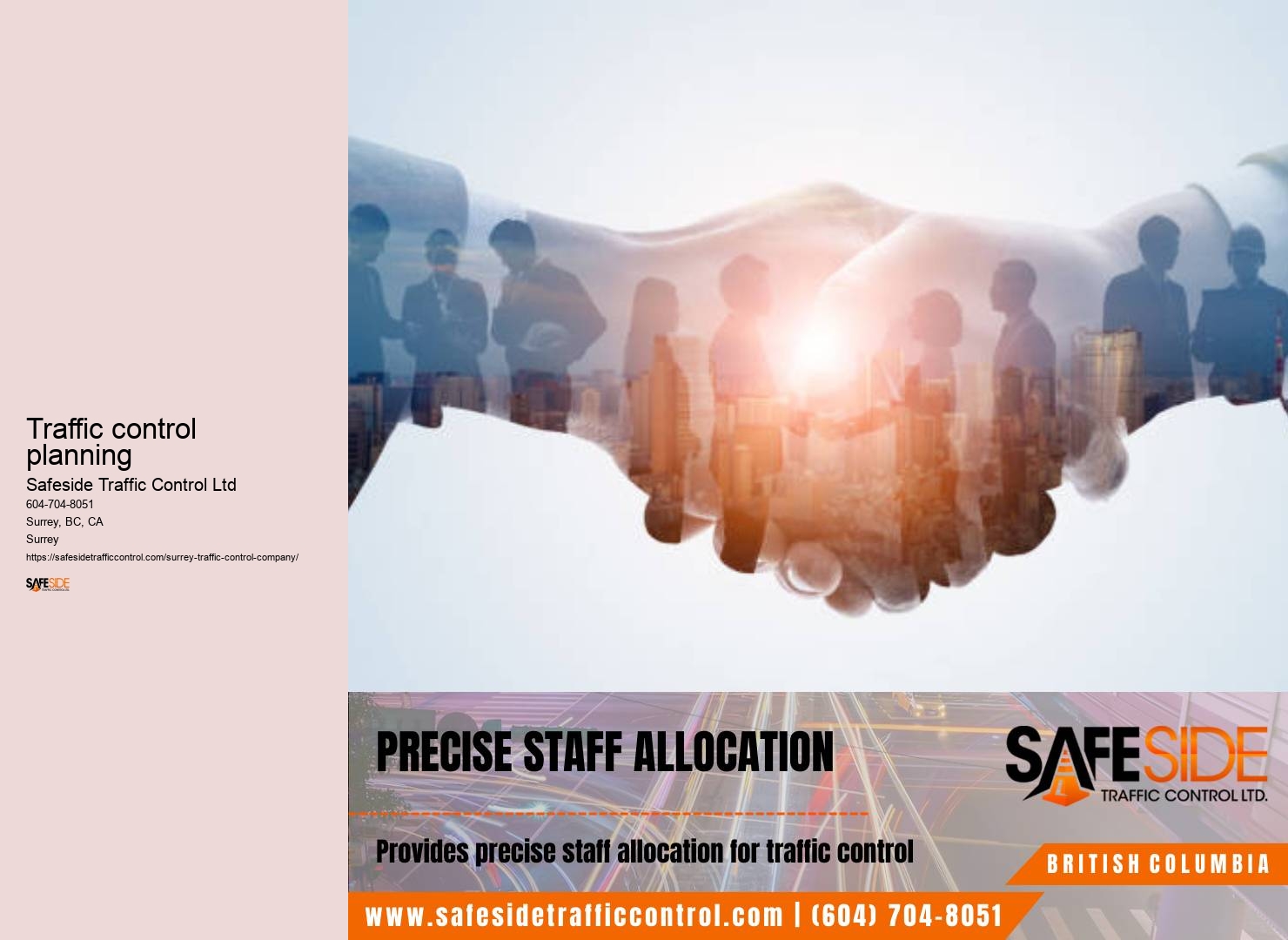 Traffic control permit application assistance Surrey