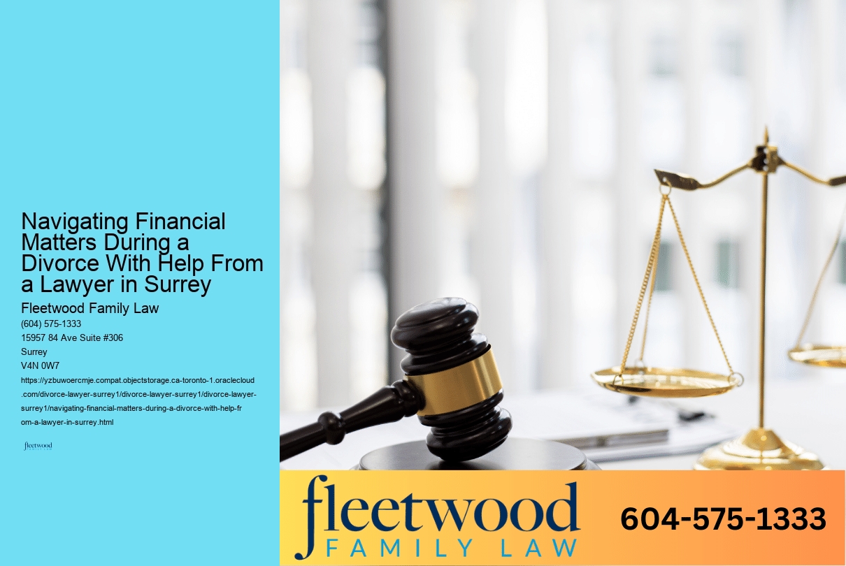 Navigating Financial Matters During a Divorce With Help From a Lawyer in Surrey 
