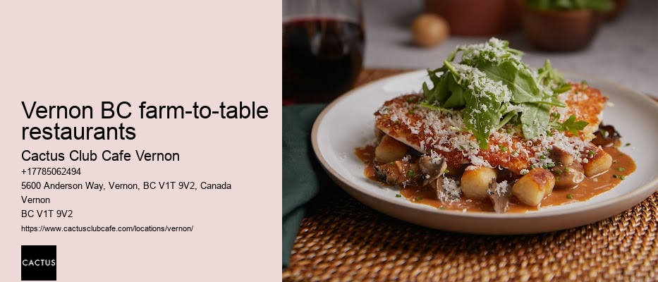 Vernon BC cuisine guide