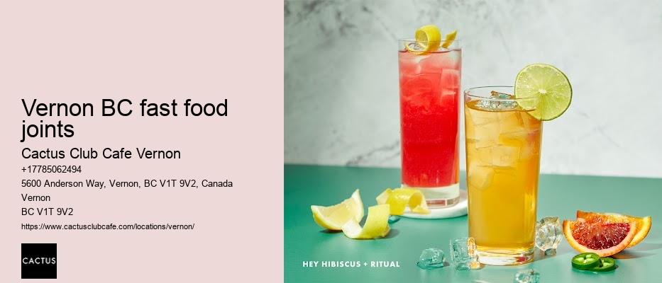 Best happy hour offerings in Vernon